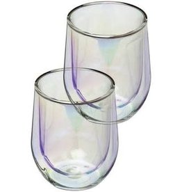 Corkcicle Prism Glass Stemless Wine Glass - Set of 2
