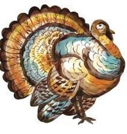 Hester & Cook Die Cut Thanksgiving Turkey Placemat - Set of 12