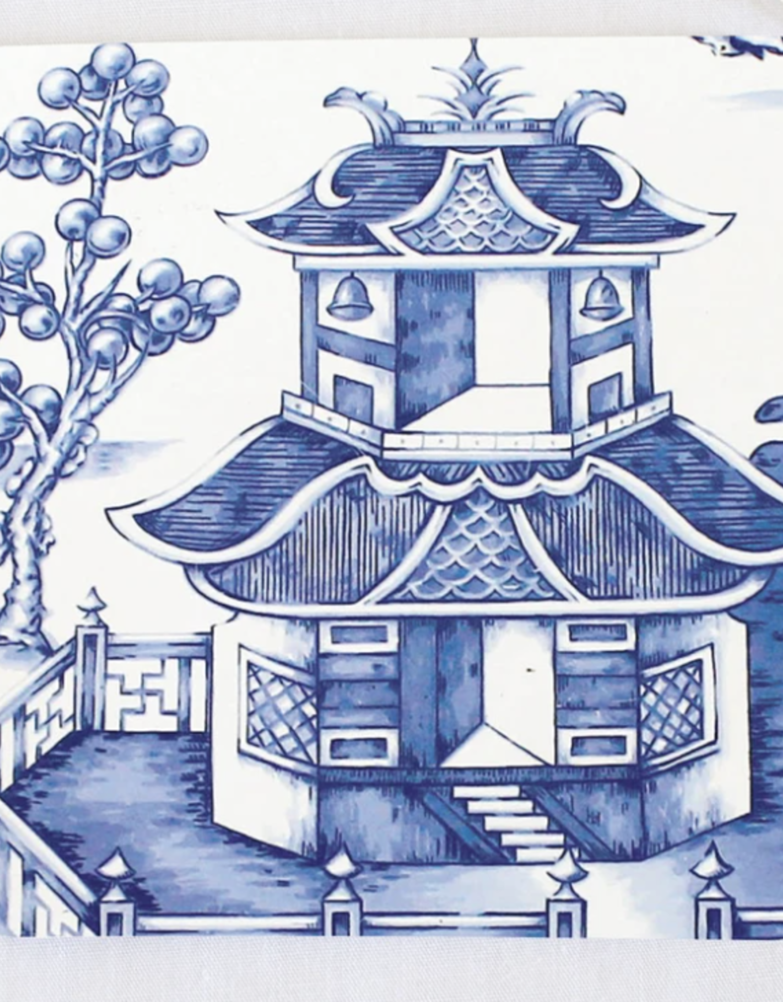 Pagoda Paper LLC Blue Willow Pagoda Paper Coasters