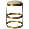 Dior Counter Stool, Antique Brass