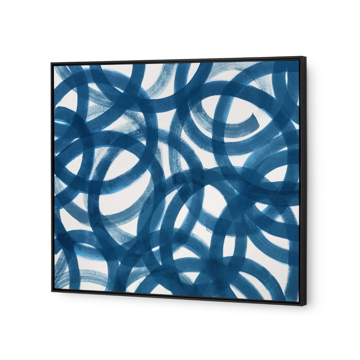 Framed Circle Silk Panel