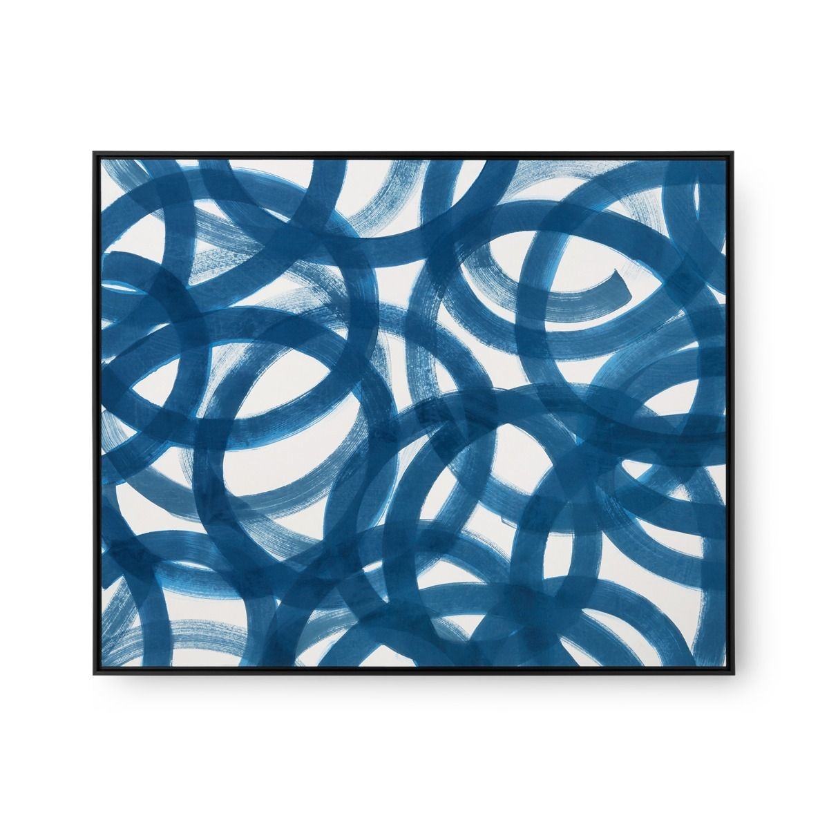 Framed Circle Silk Panel