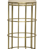 Ryley Barstool, Metal with Brass Finish
