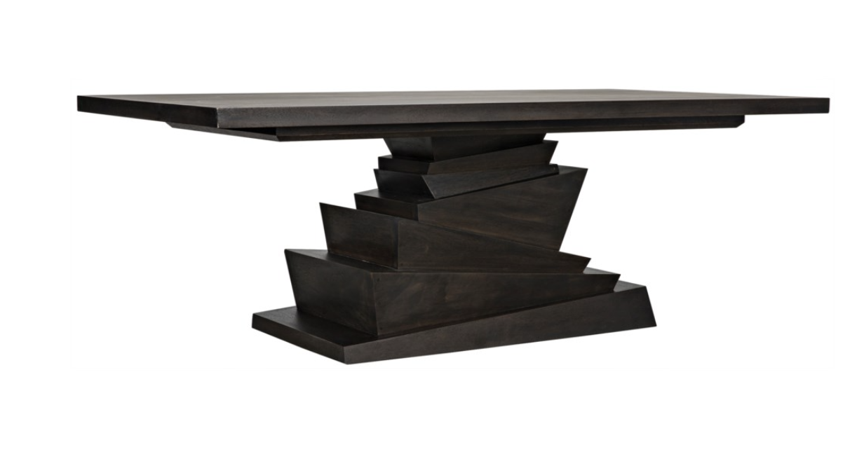 Musala Dining Table, Ebony Walnut