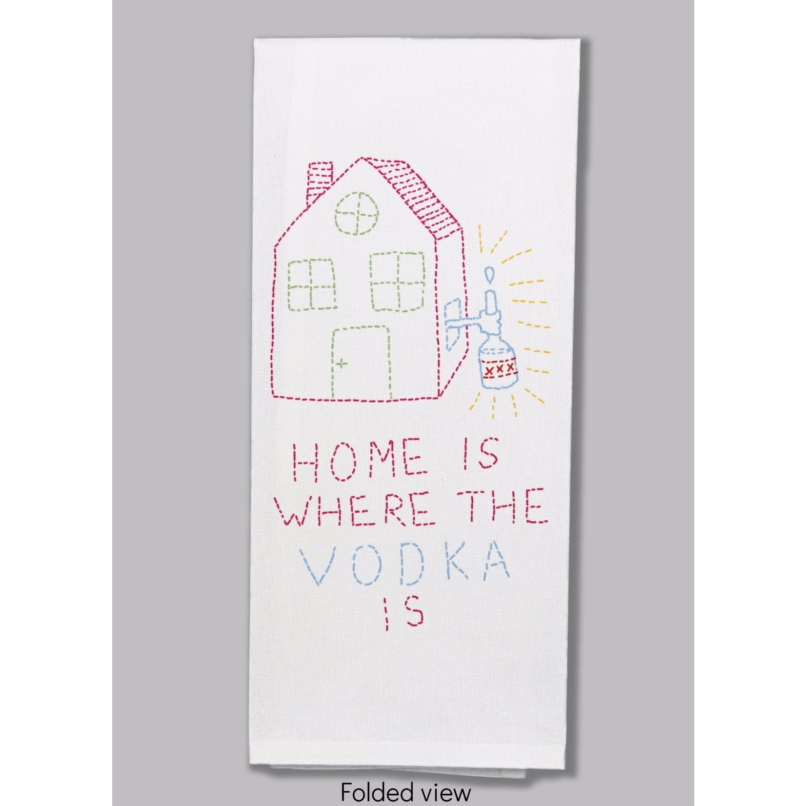 Dish Towel (Premium) - Home Is Where The Vodka Is