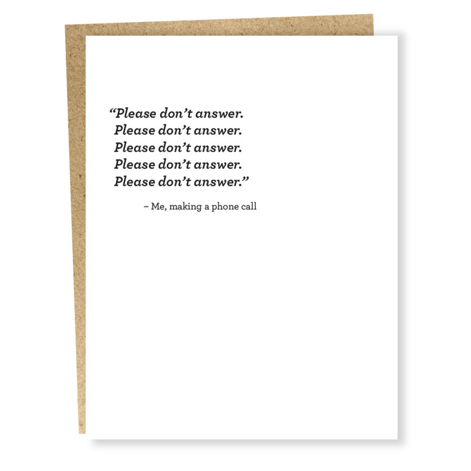 Card #685 - Phone Call: Please Don't Answer