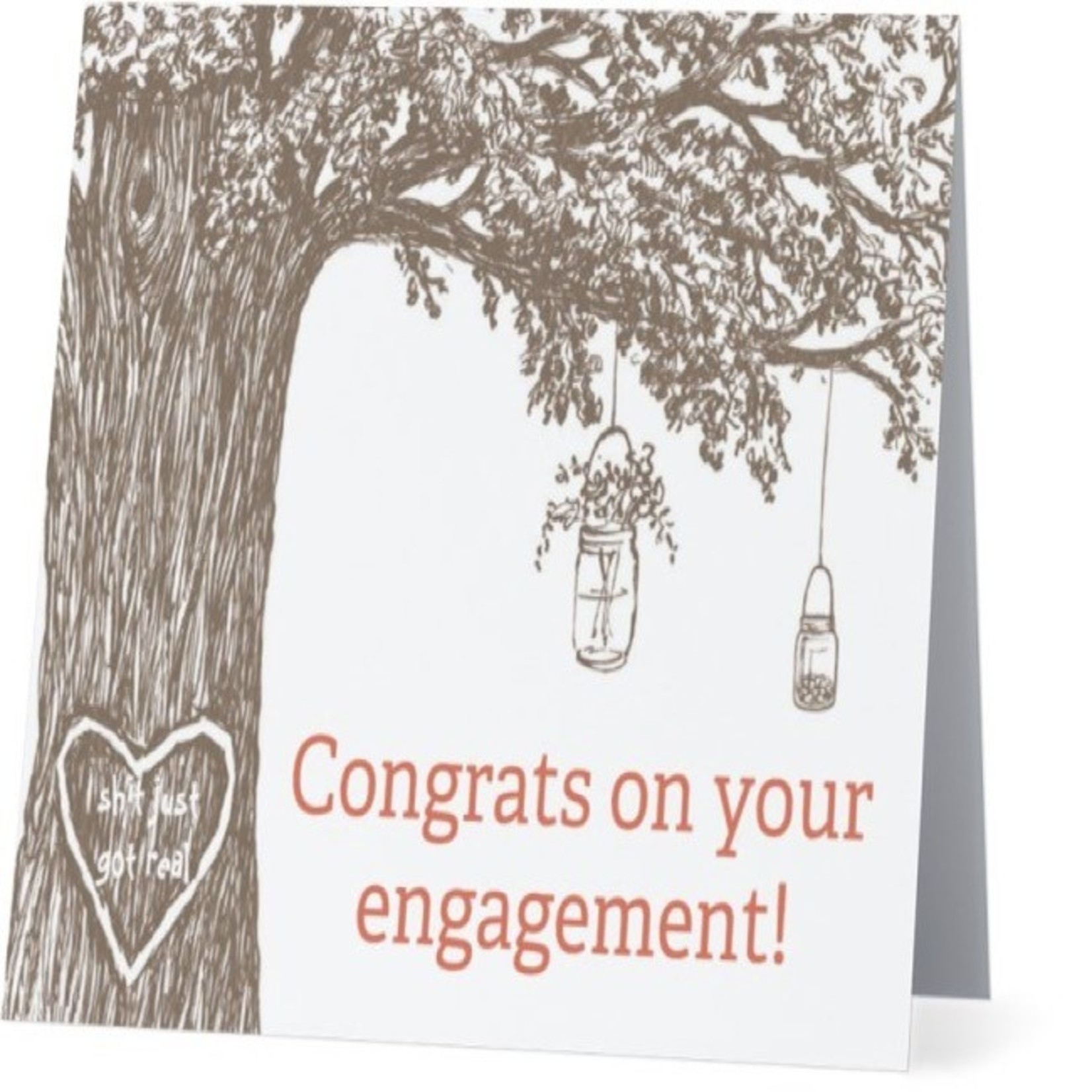 Bad Annie’s Card #004 - Congrats On Engagement, Pinterest Wedding