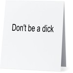 Bad Annie’s Card #022 - Don’t Be A Dick INSIDE - Be A Badass Cheetah