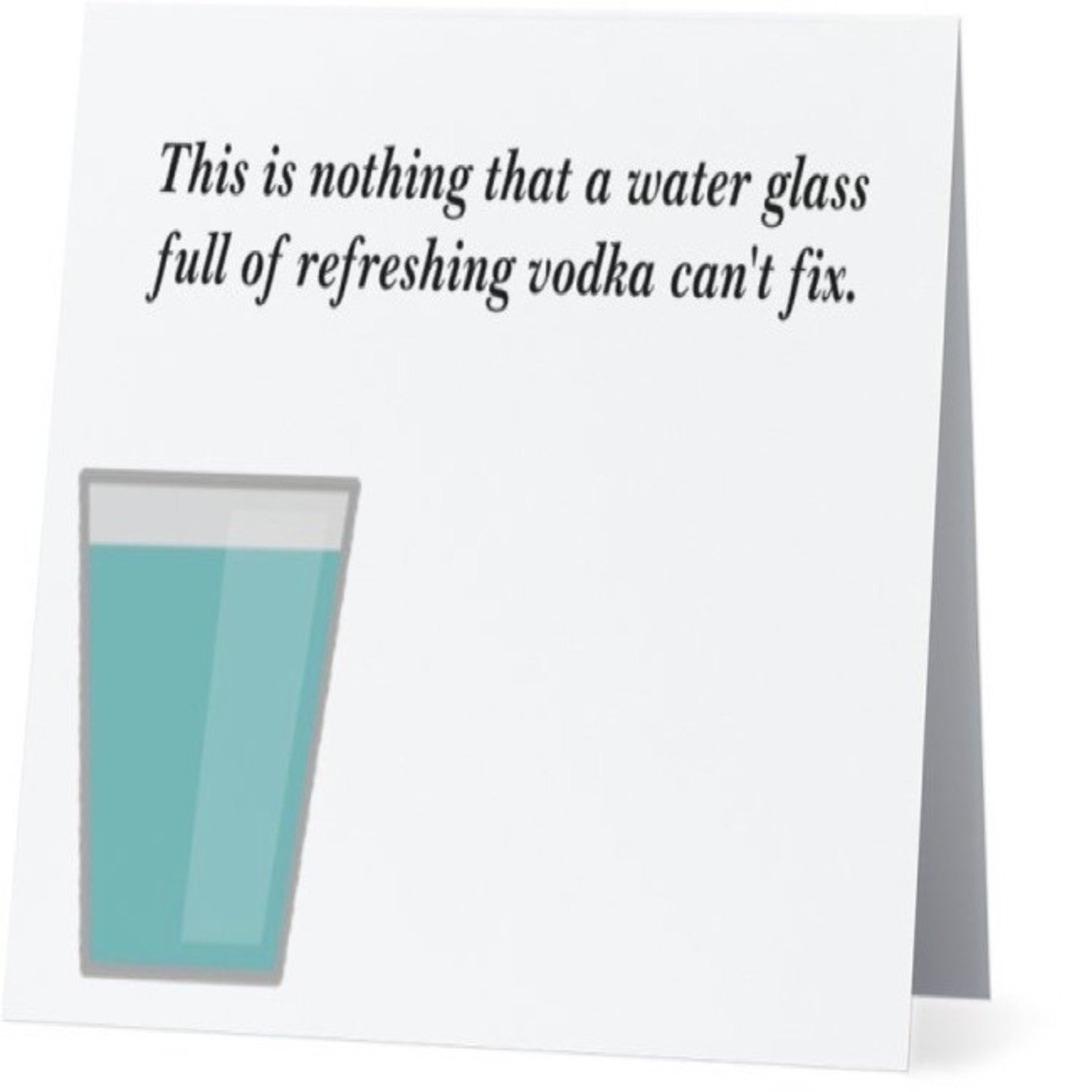 Bad Annie’s Card #049 - Glass Of Refreshing Vodka