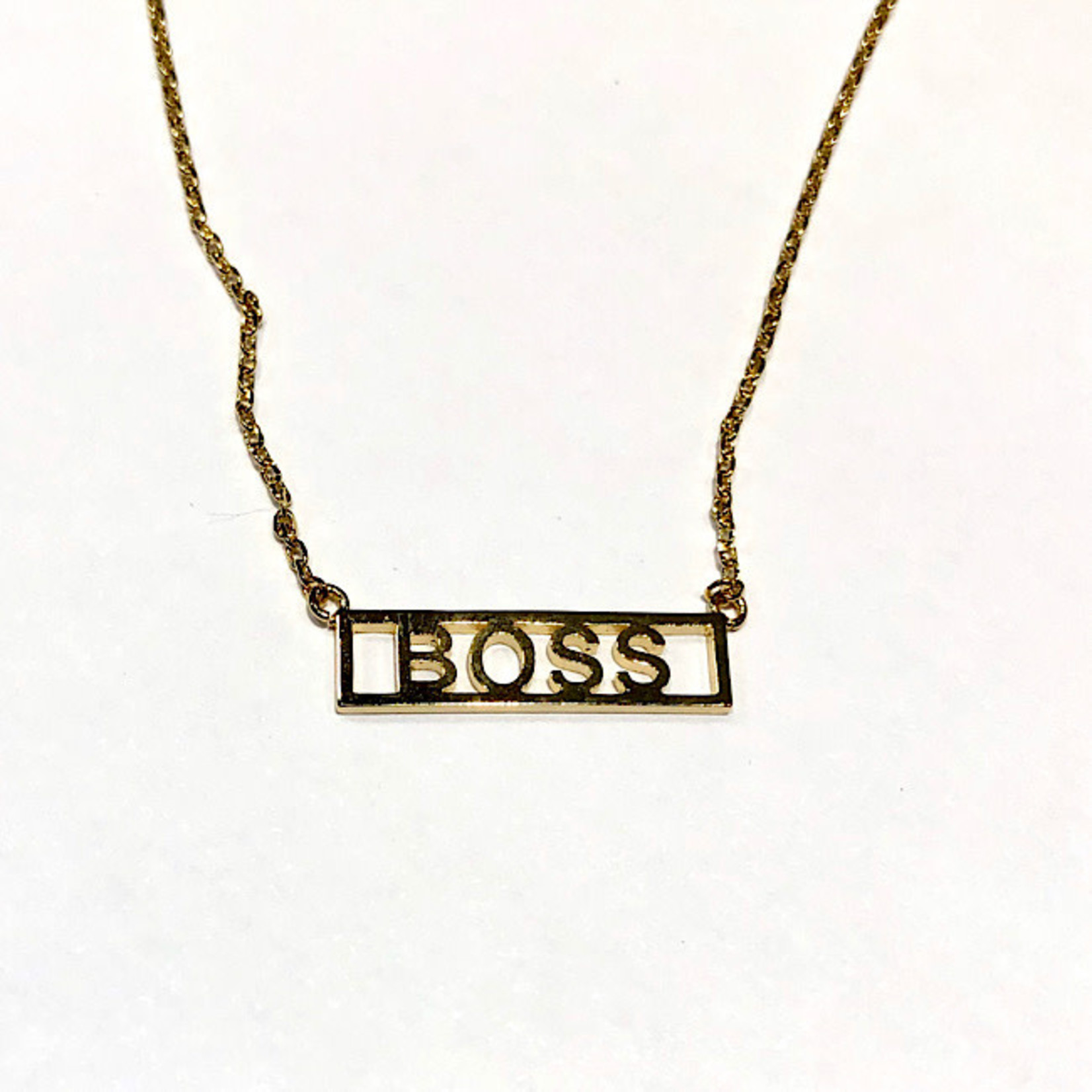 Necklace - Boss(Gold)(16”+2” Ext)