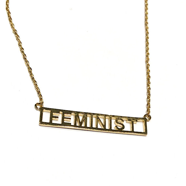Necklace Feminist (Gold) Bad Annies