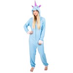 Onesie (Adult) Blue Unicorn - XL