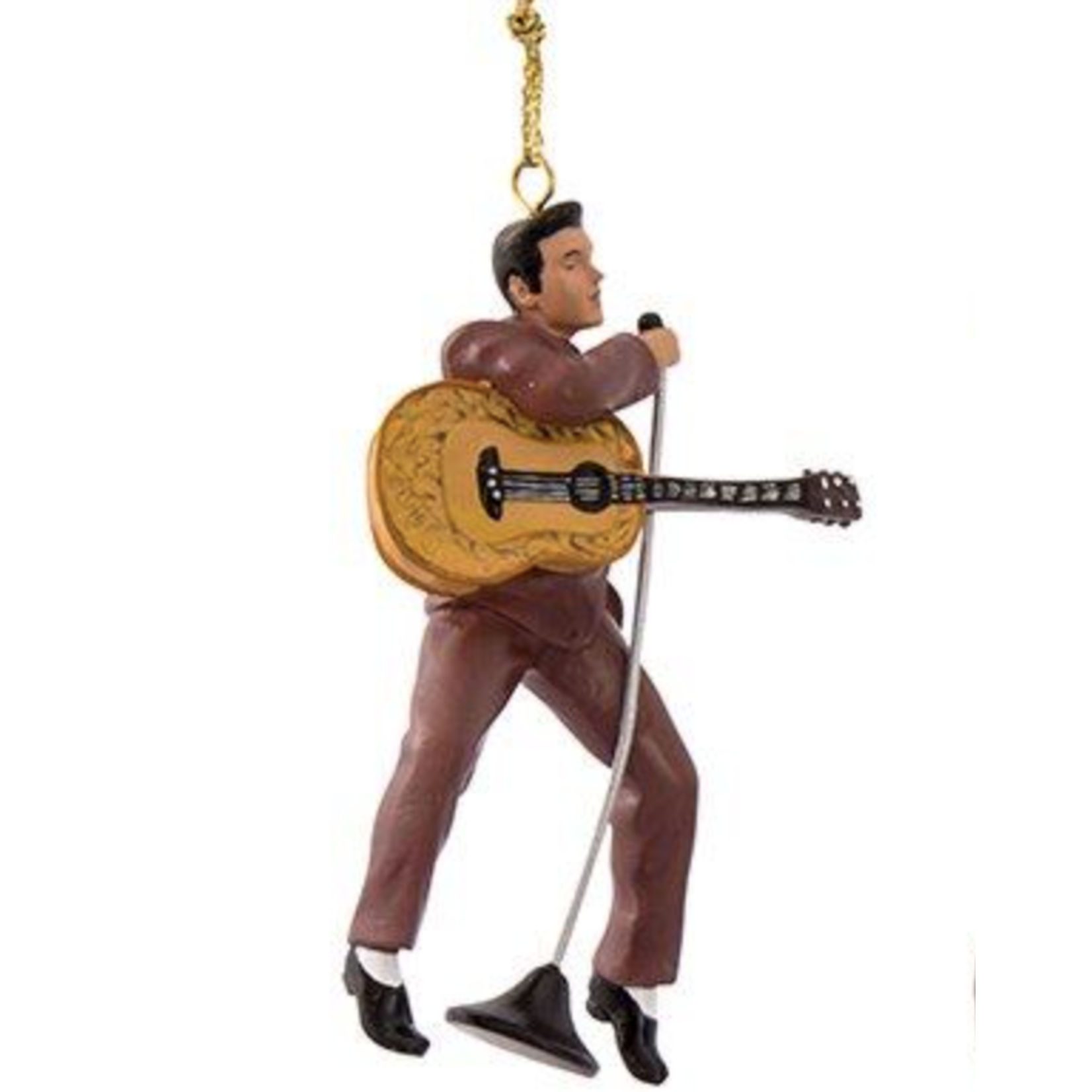 Ornament - Elvis - 2.5 inch Eggplant Outfit