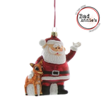 Ornament - Santa & Rudolph (Rudolph Movie)