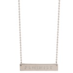 Necklace - Feminist - (Silver) Carded