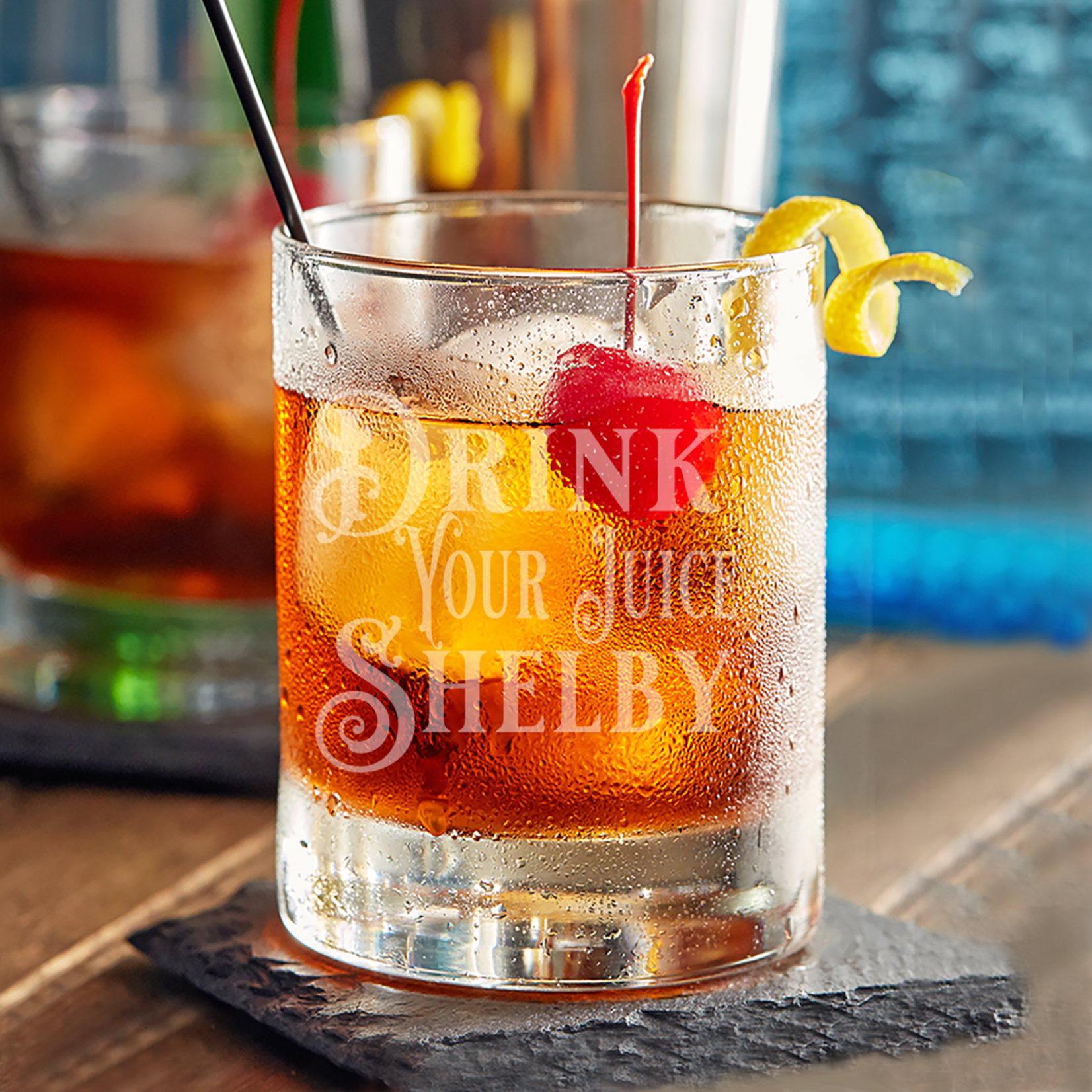 Rocks Glass - Drink Your Juice Shelby
