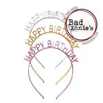 Headband - Happy Birthday (various colors)