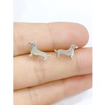 Earrings - Tiny Dachsund Posts