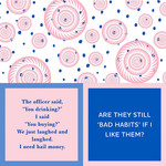 Napkins - The Officer Said You Drinking I Said You Buying We Just Laughed And Laughed I Need Bail Money/Are They Still Bad Habits If I Like Them