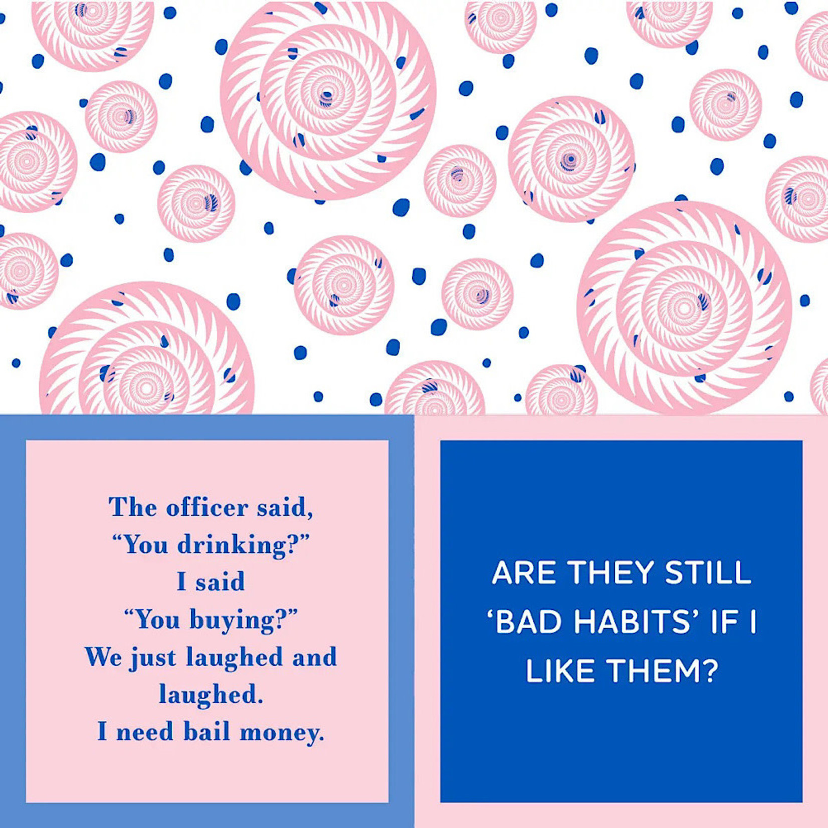 Napkins - The Officer Said You Drinking I Said You Buying We Just Laughed And Laughed I Need Bail Money/Are They Still Bad Habits If I Like Them