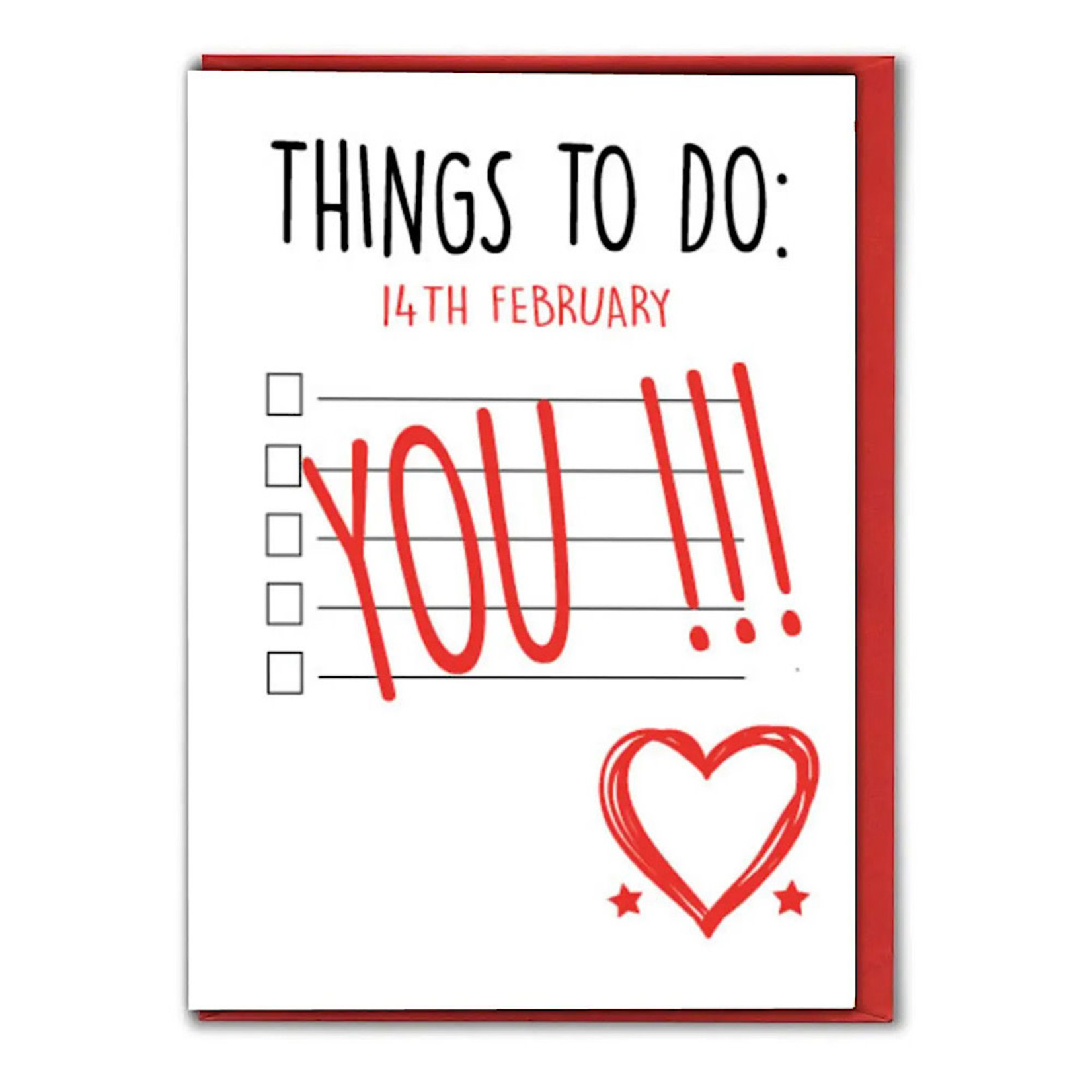 Card - Things To Do 14th February You