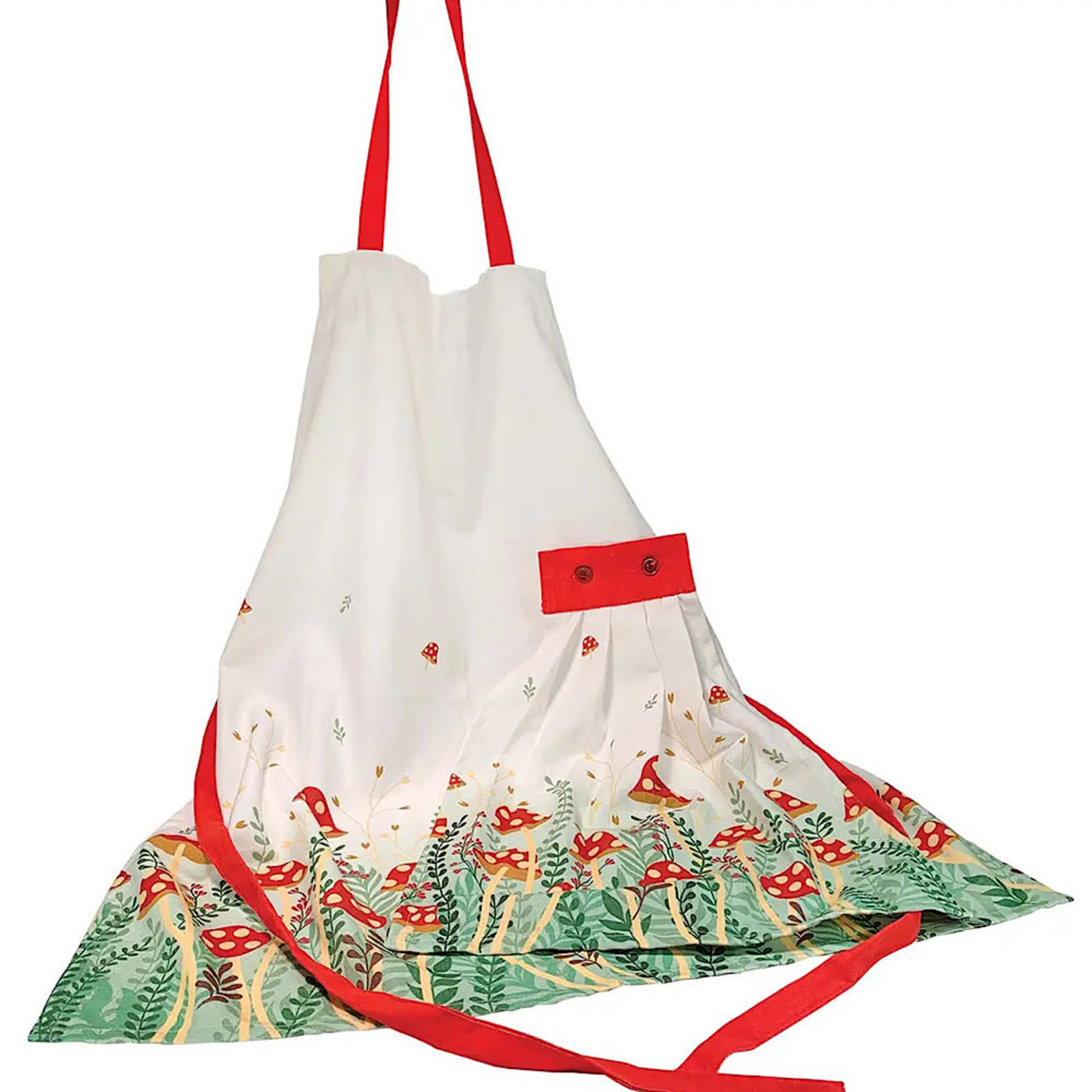 Apron - Mushroom Garden With Detachable Towel