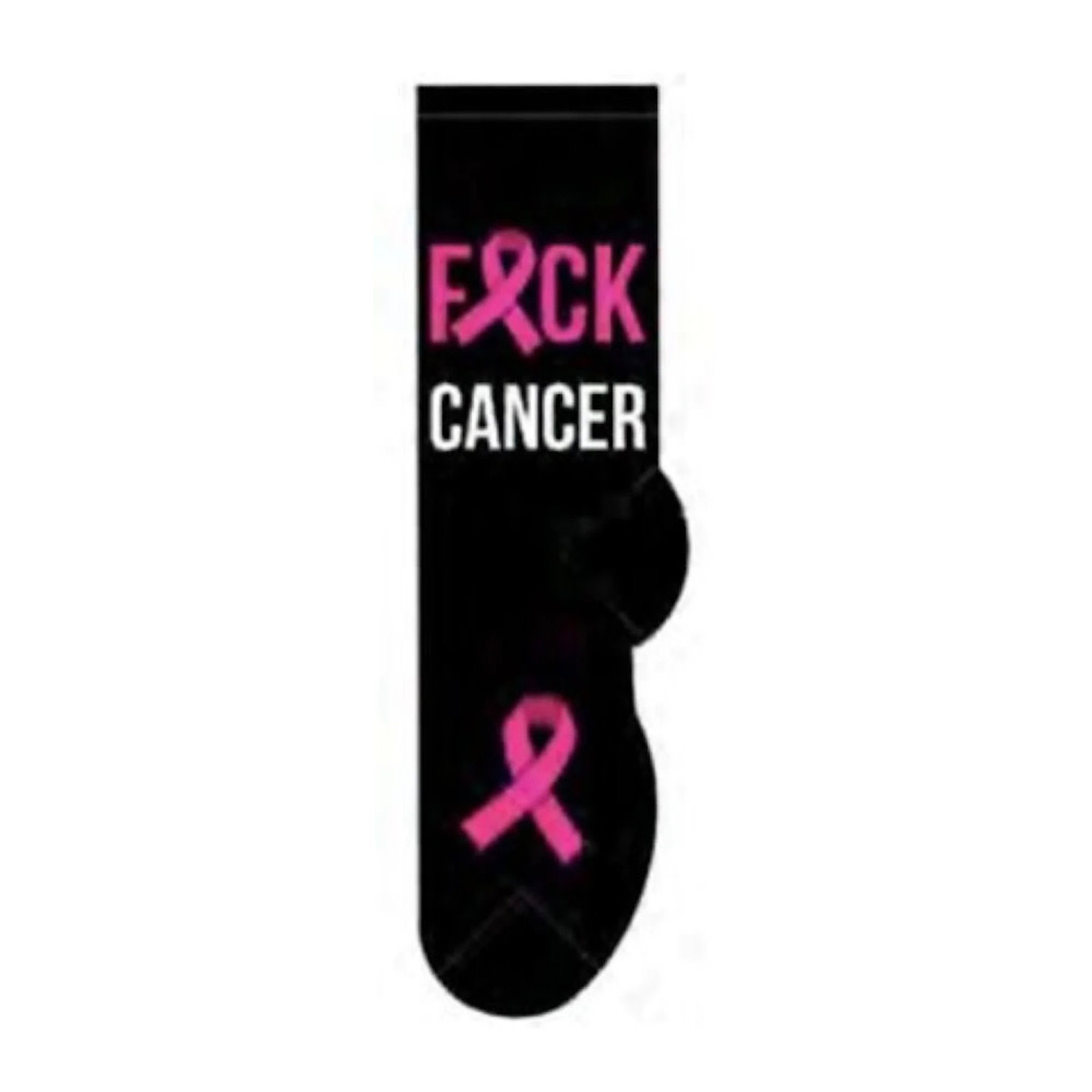Socks (Womens) - Fuck Cancer (Black)