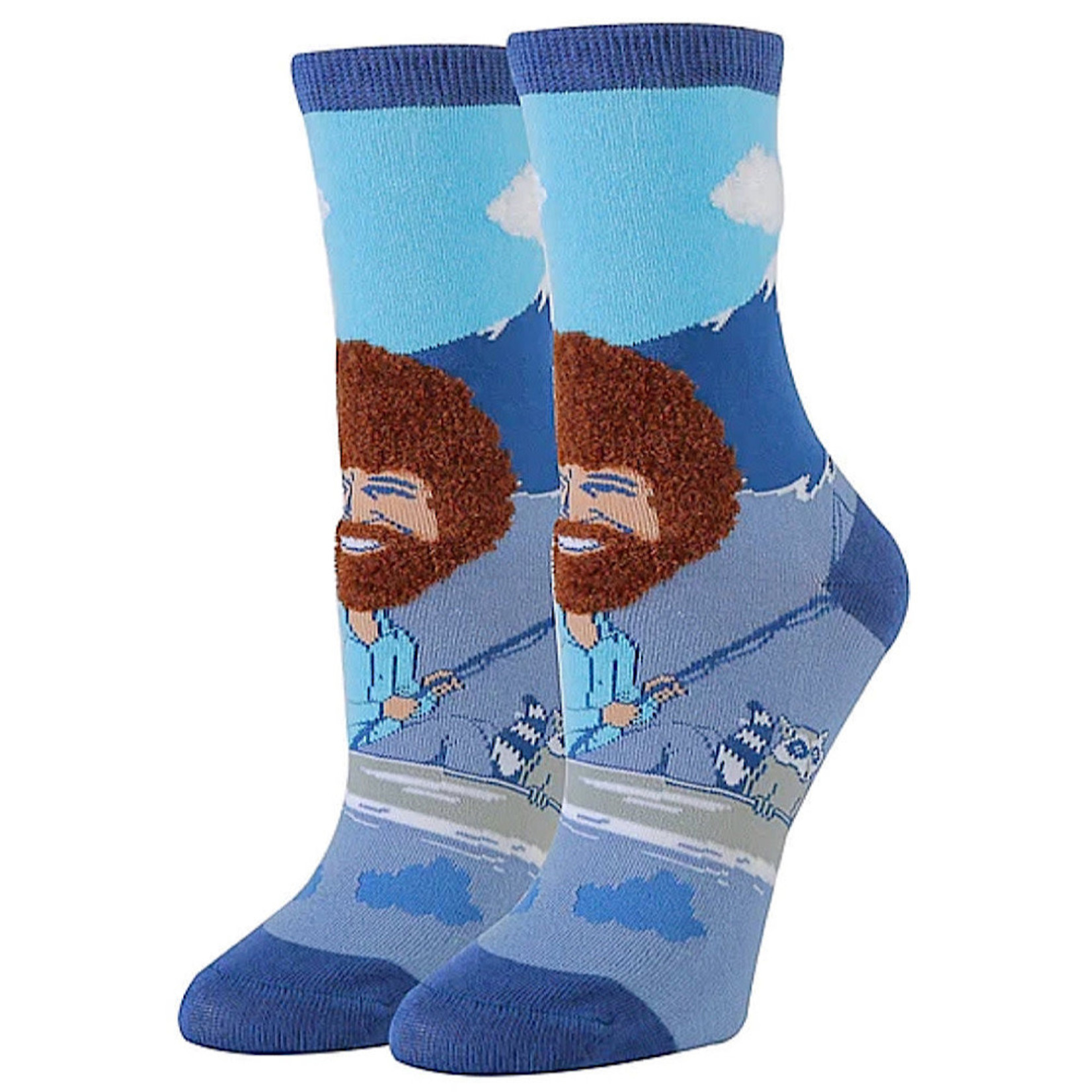 Oooh Yeah Socks Socks (Womens) - Bob Ross Furry Fro