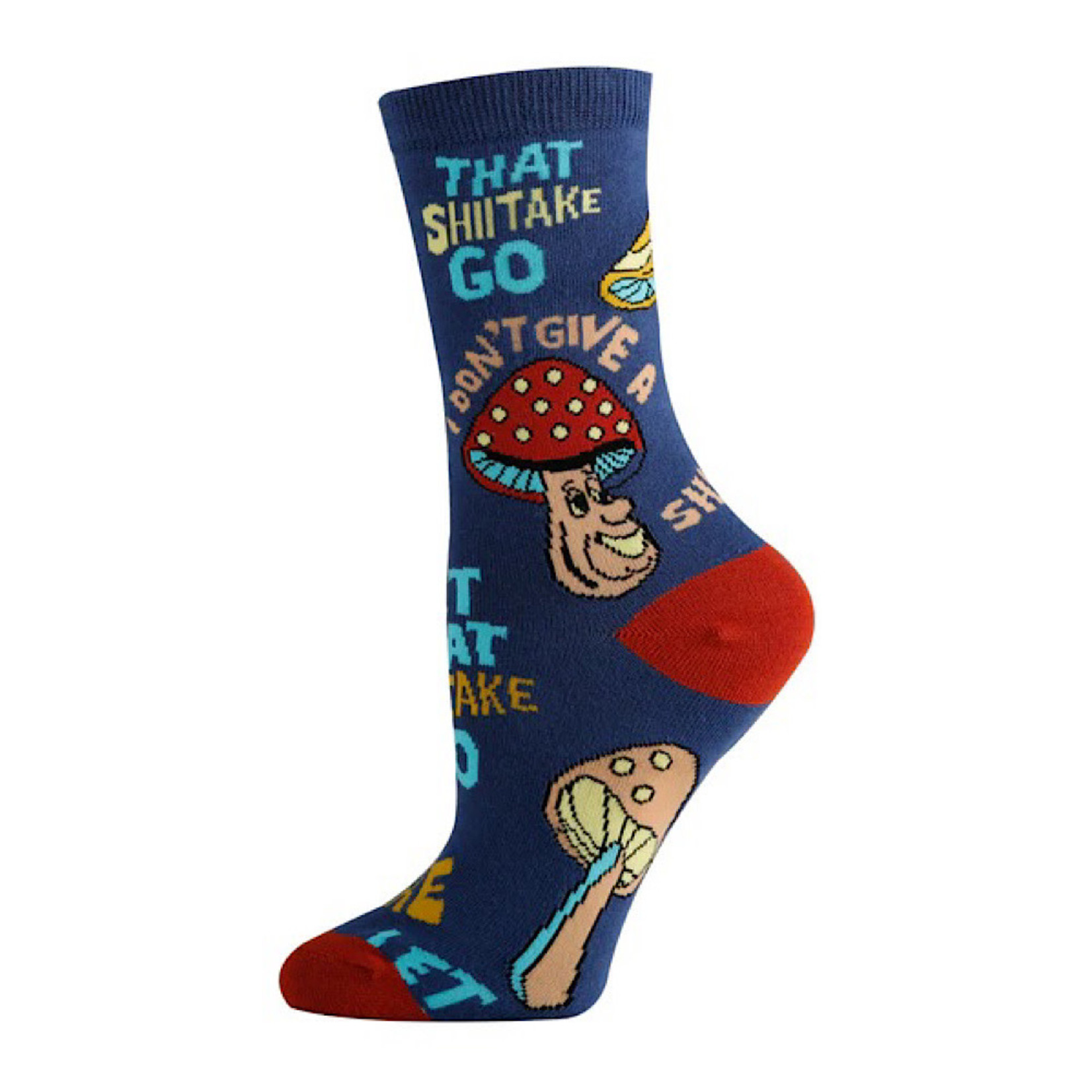 Socks (Womens) - Let That Shiitake Go (Mushrooms)