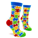 Socks (Womens) - Autism Awareness Puzzle