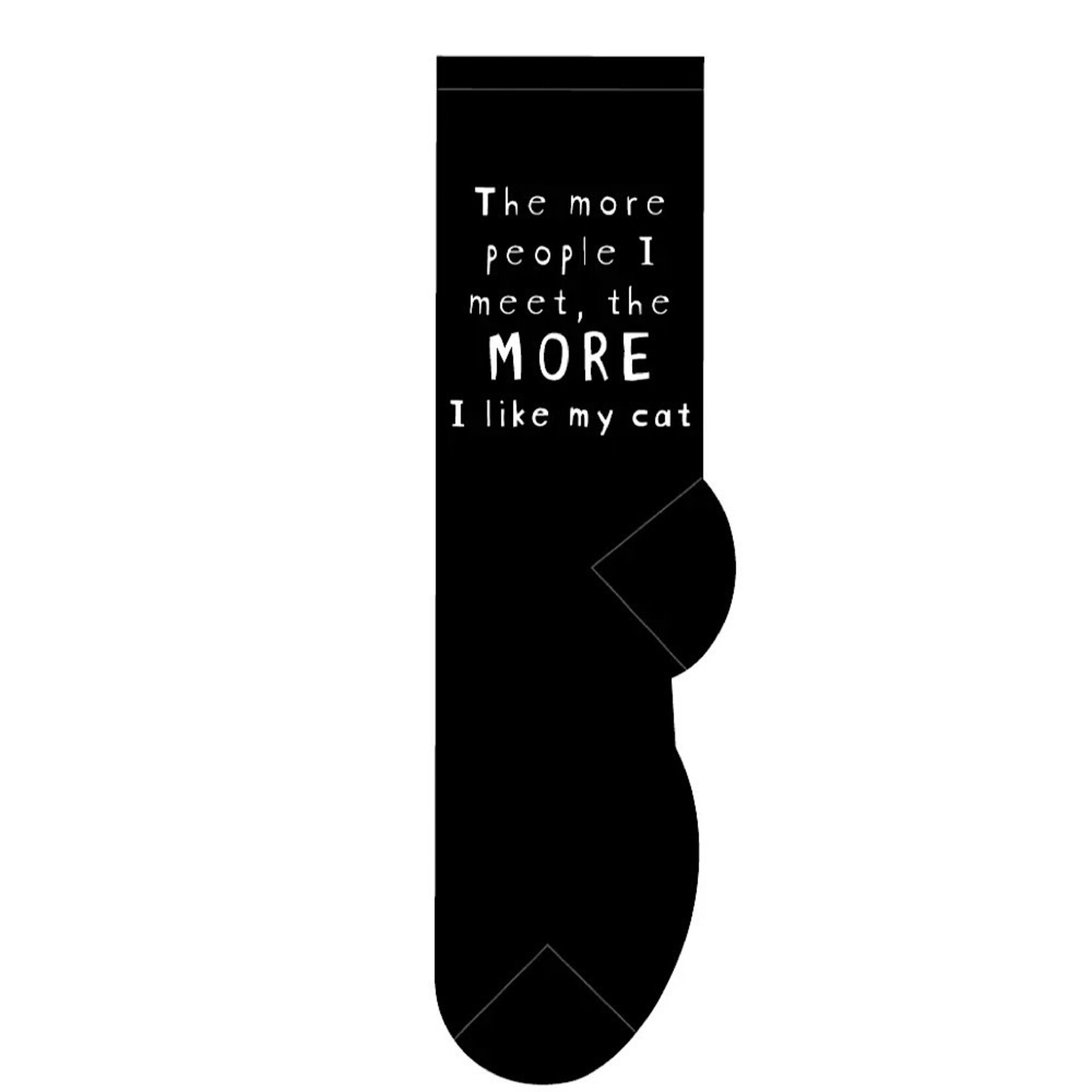 Socks (Unisex) - The More People I Meet, The More I Like My Cat