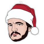 Ornament - Pedro Pascal In Red Santa Hat