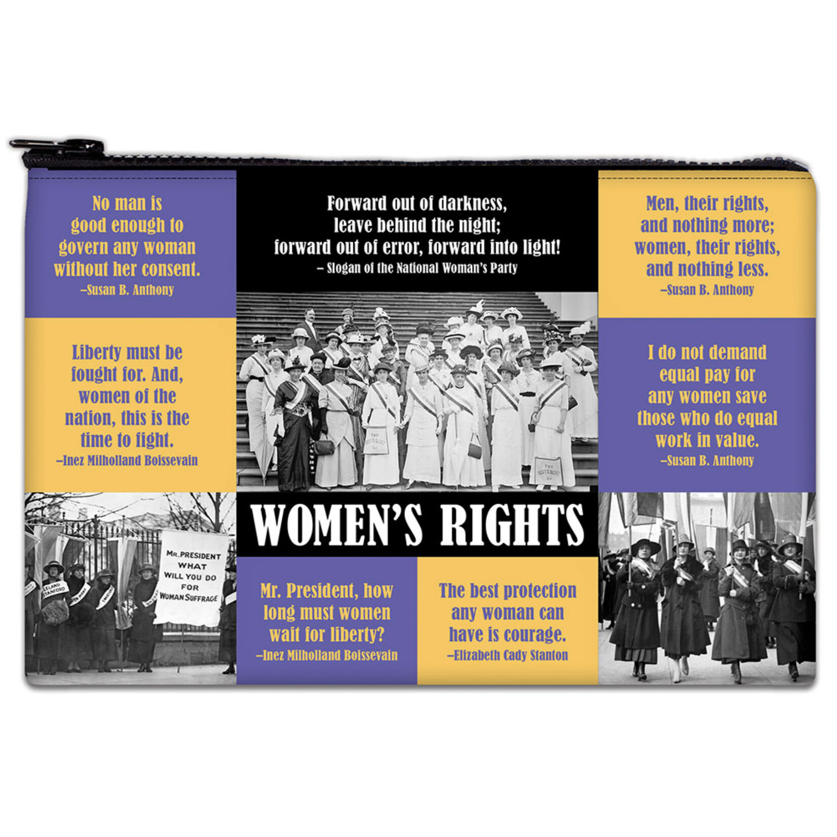 Pigment And Hue Zipper Pouch - Womens Rights