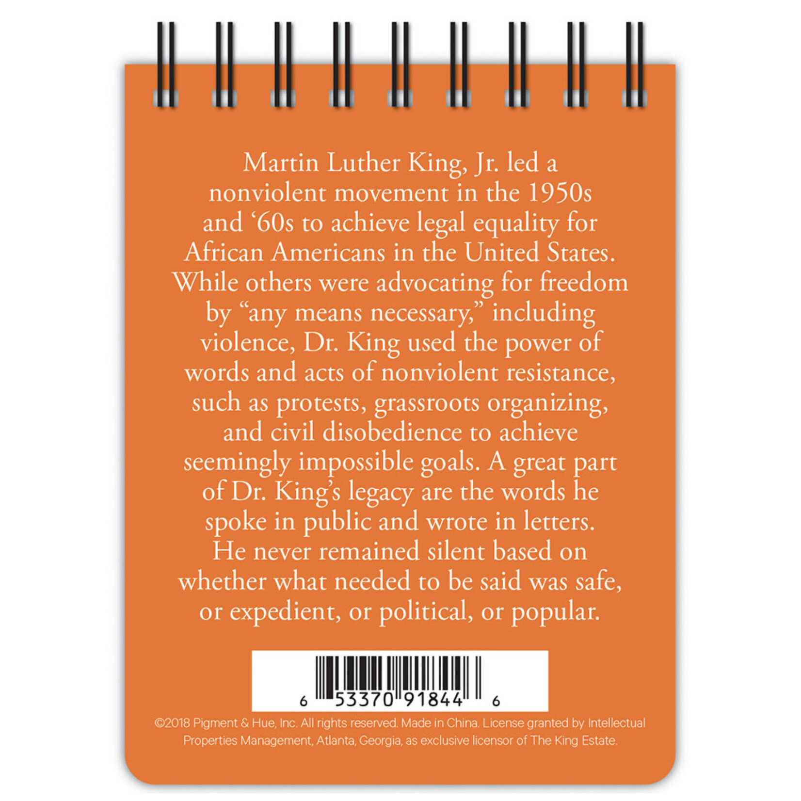 Notebook (Mini) - Injustice Anywhere Is A Threat To Justice Everywhere.. Whatever Affects One Directly Affects All Indirectly - Martin Luther King Jr