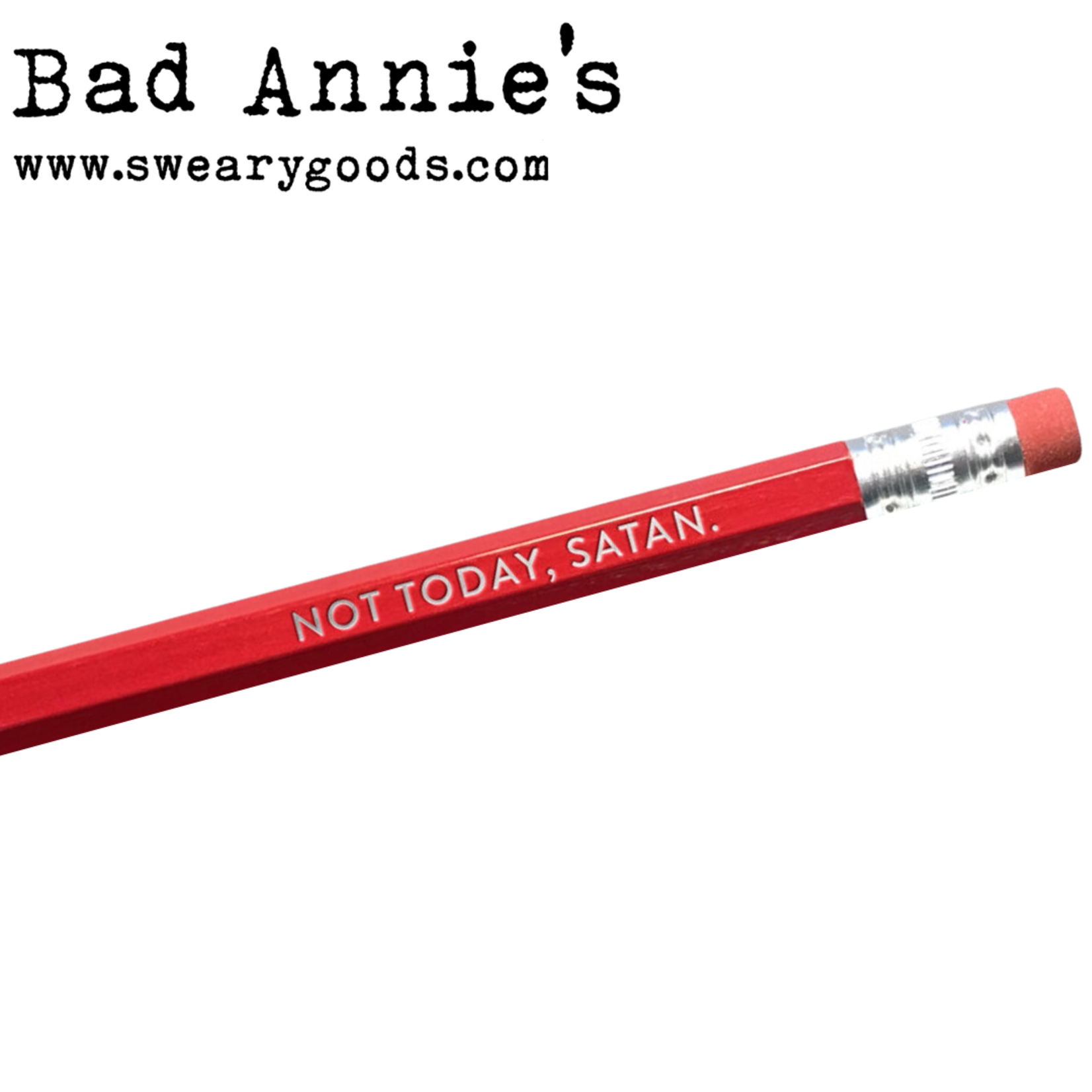 Pencil - Not Today, Satan (Red/Silver)