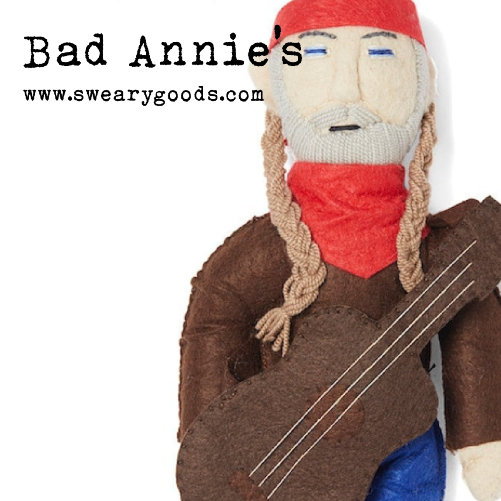 Ornament - (Felted) Willie Nelson