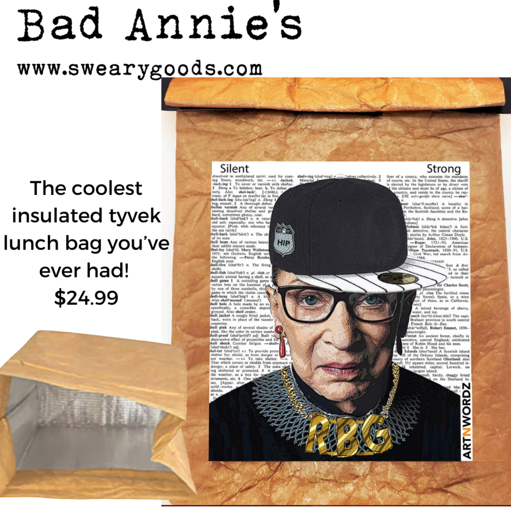 Lunch Bag - Ruth Bader Ginsburg