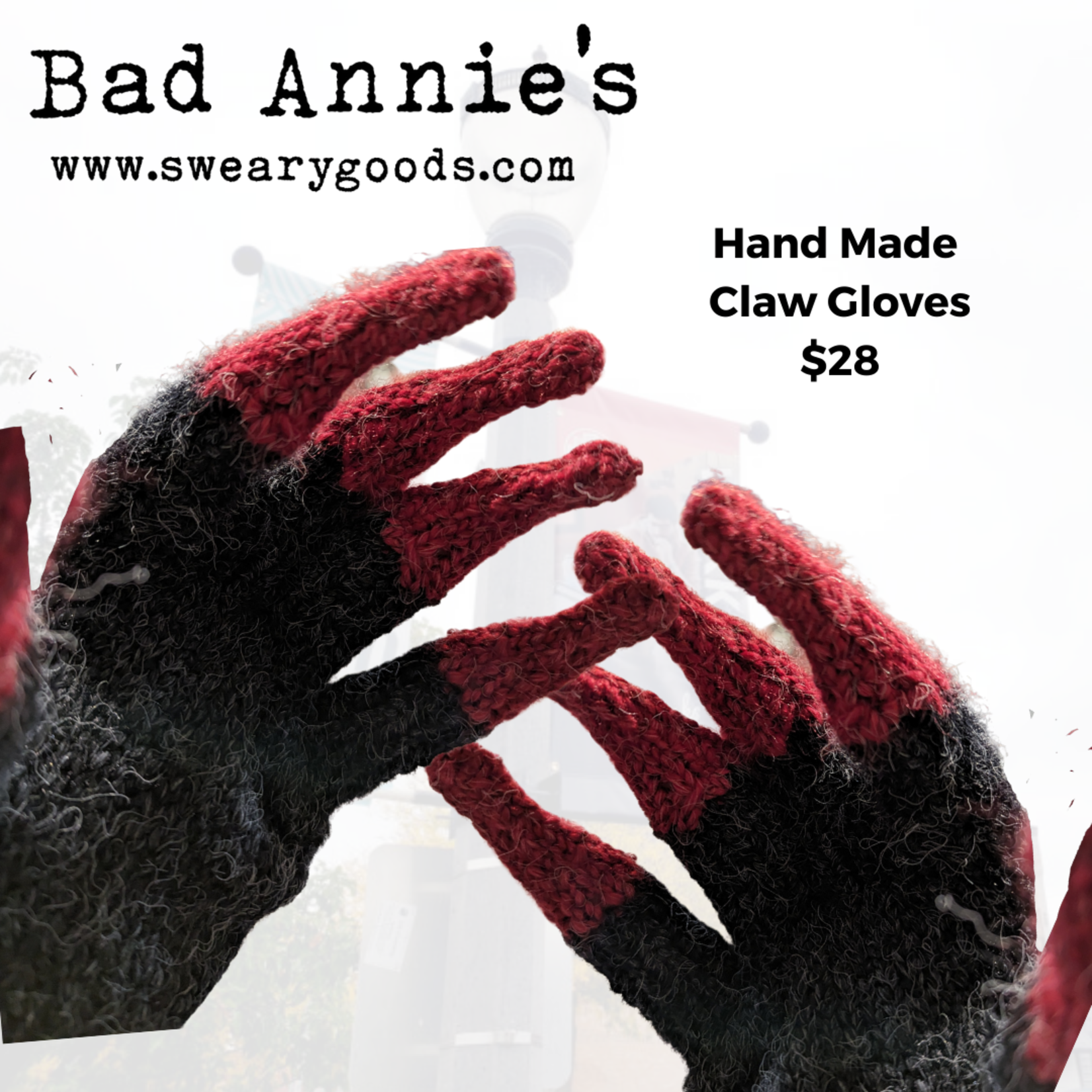 Gloves (Handmade) - Red Claws