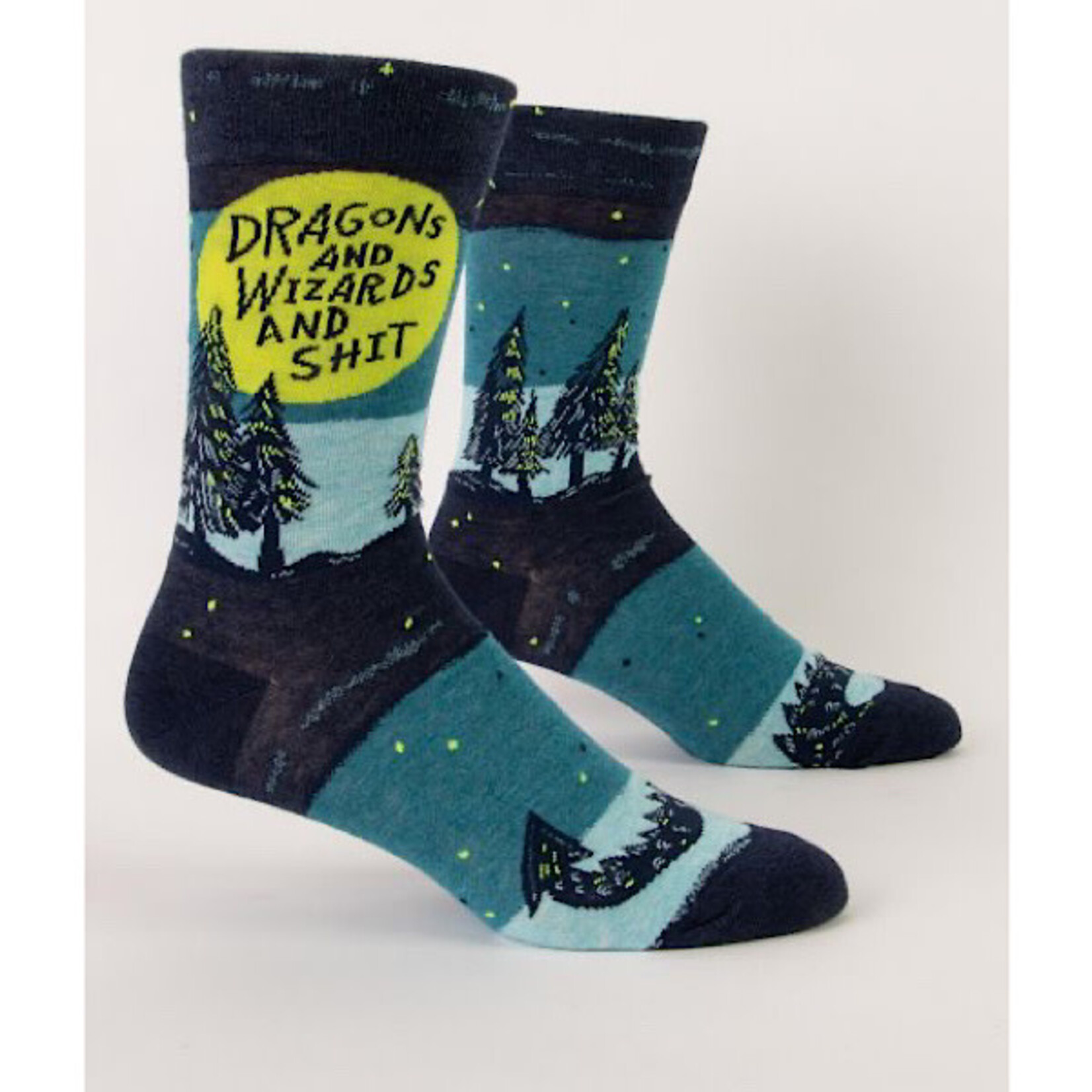 Socks (Mens) - Dragons And Wizards And Shit
