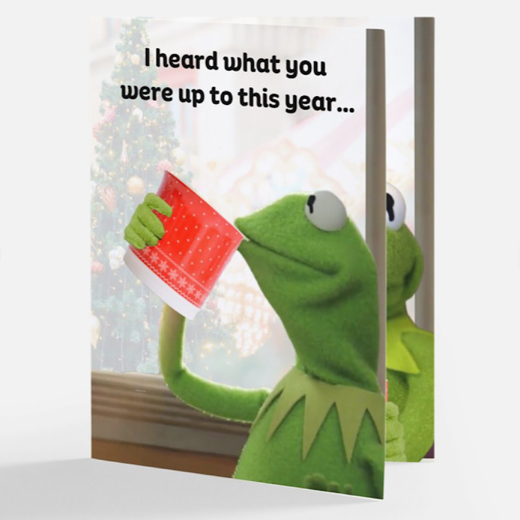 Bad Annie’s Card (Holiday) (10 Pack) - I Heard What You Were Up To This Year But That’s None Of My Business So Happy Holidays (Kermit The Frog)