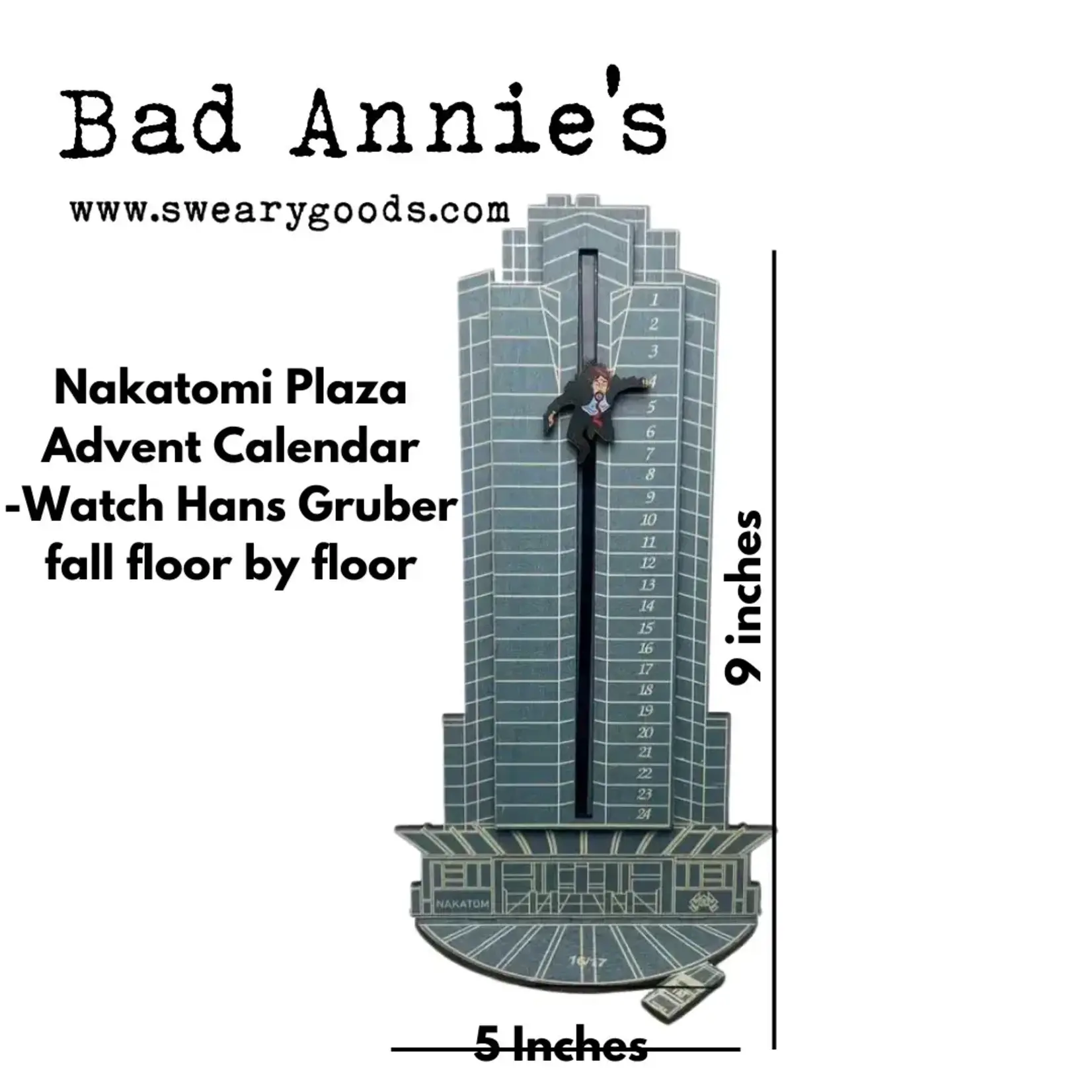 Advent Calendar - Hans Gruber Falling From Nakatomi Tower (Die Hard)