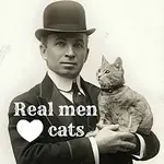 Magnet - Real Men Love Cats