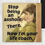 Magnet - Stop Being An Asshole. There. Now I’m Your Life Coach