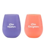 Wine Glass Set (Silicone) - Like Mother, Like Daughter