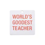 Air Freshener (2 Pack) - World’s Goodest Teacher (Green Tea Scent)