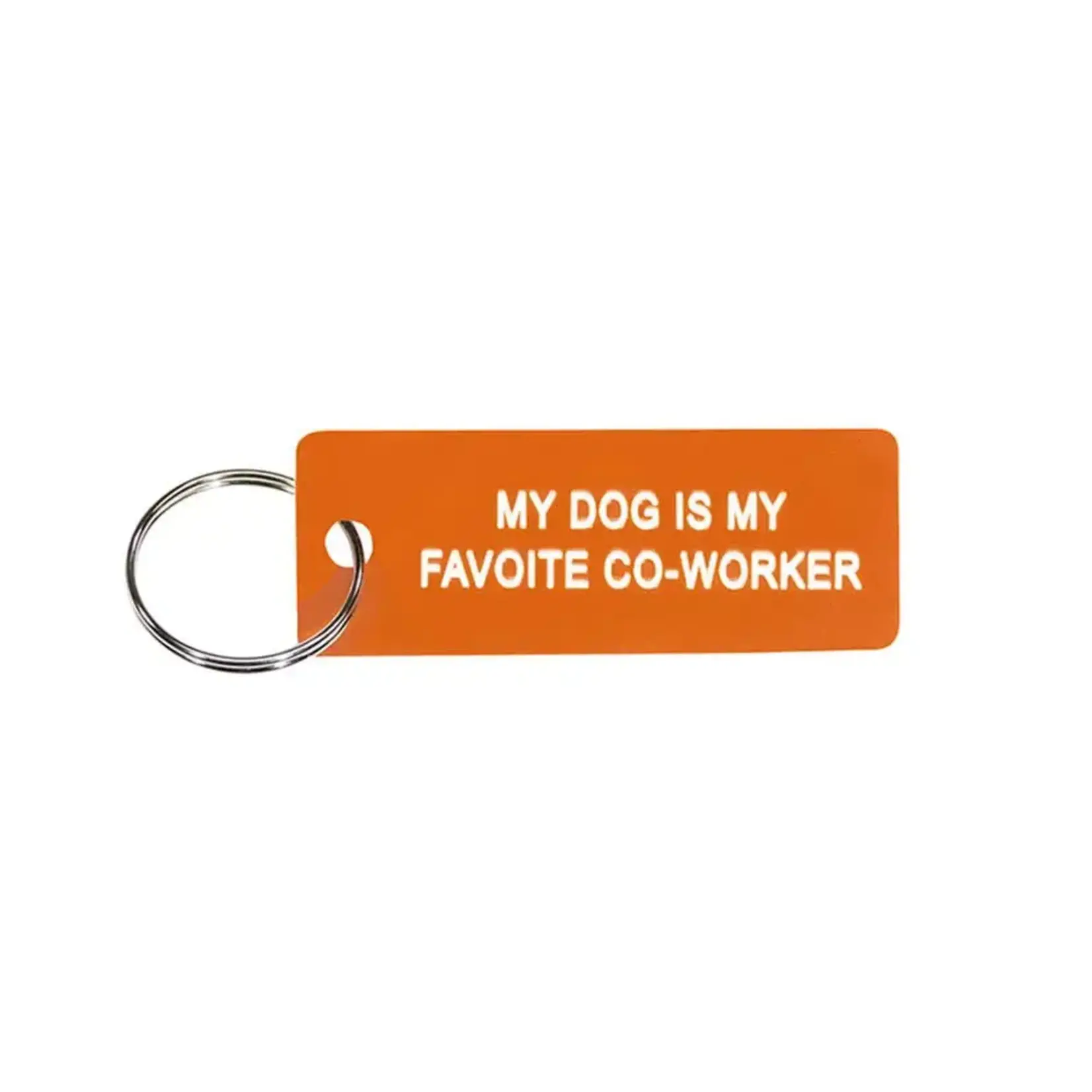 Keychain - My Dog Is My Favorite Co-worker