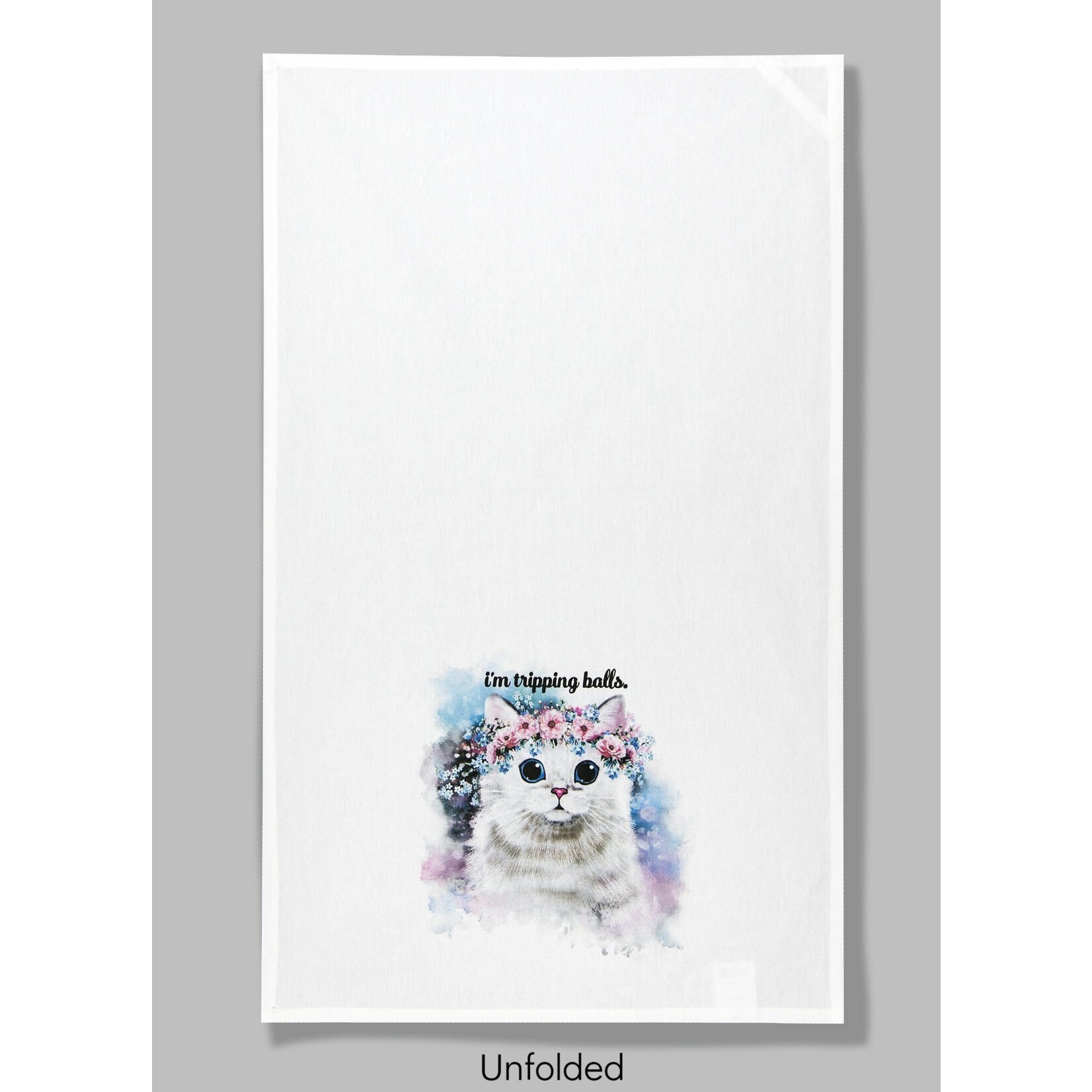 Dish Towel (Premium) - I’m Tripping Balls (Cat)