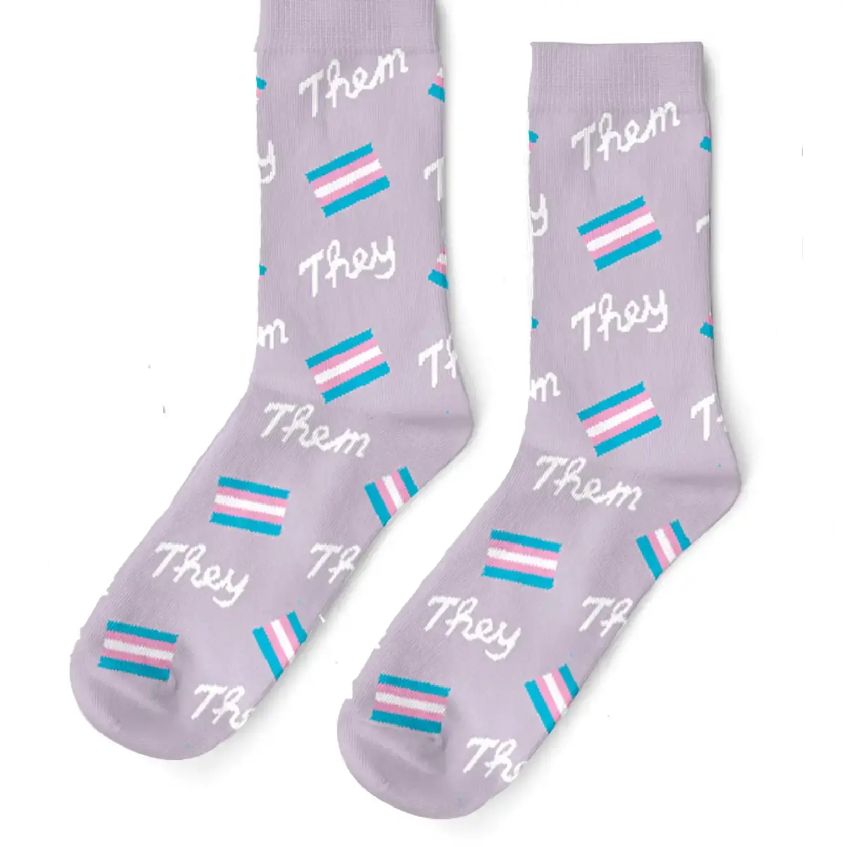 Socks (Unisex) - They Them Trans Flag