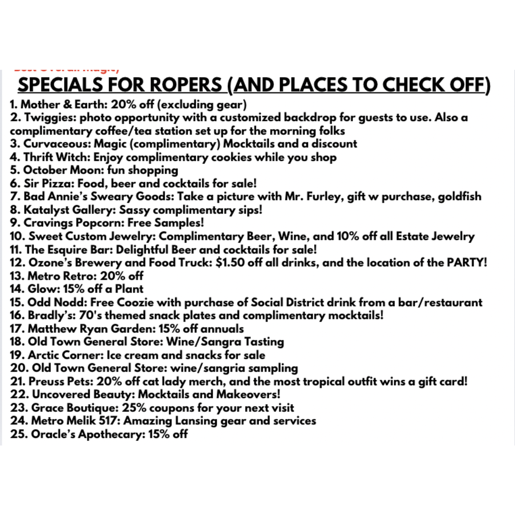 2024 ROPER ROMP TICKET (DONATION TO OTCA)