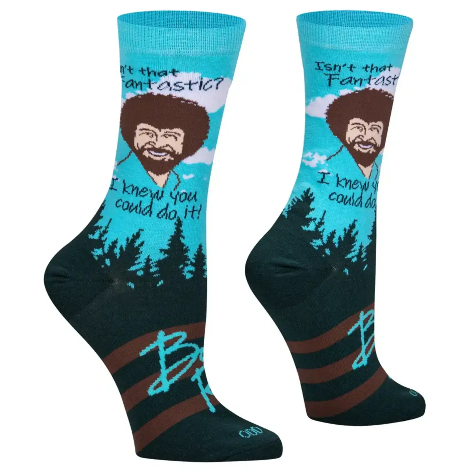 Socks (Womens) - Isn’t That Fantastic? I Knew You Could Do It! (Bob Ross)
